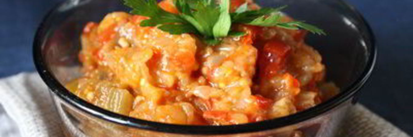 Баклажанная икра с яблоками