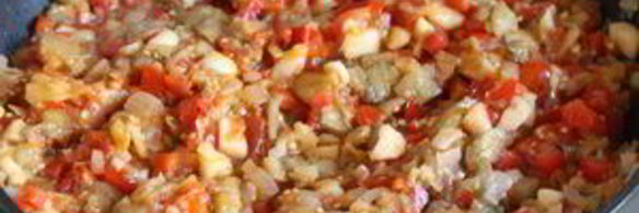 баклажанная икра с яблоками