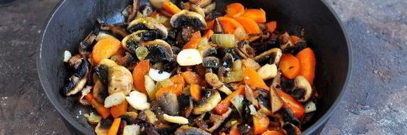 грибная икра из сушеных и свежих грибов