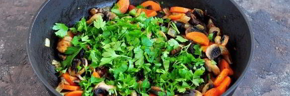 грибная икра из сушеных и свежих грибов