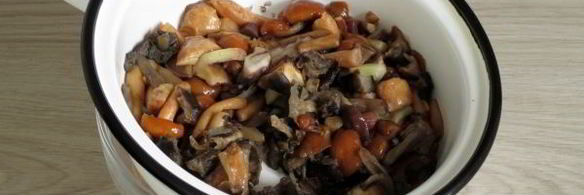 грибная икра из замороженных грибов