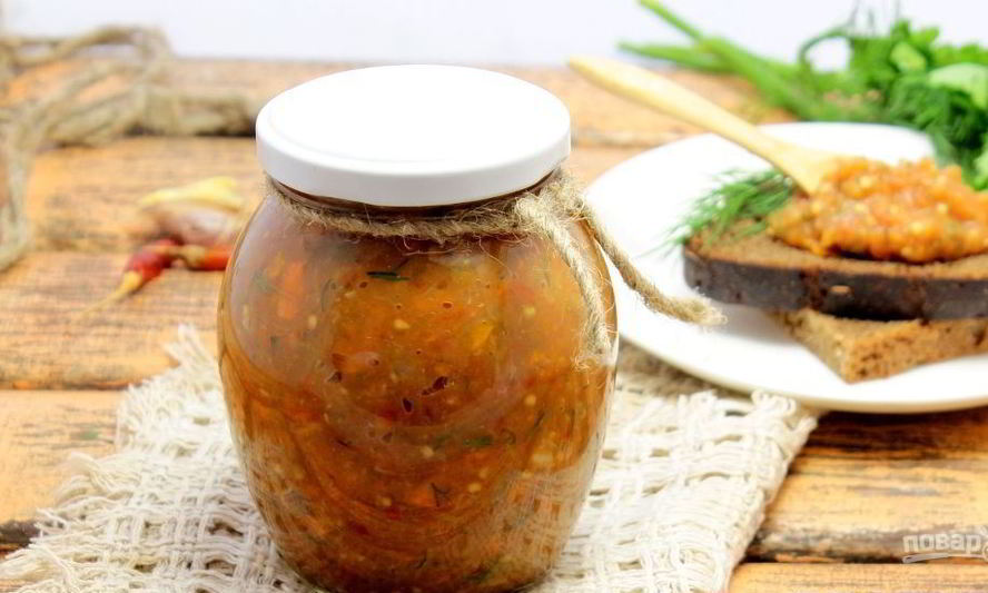 Рецепт икры баклажанной