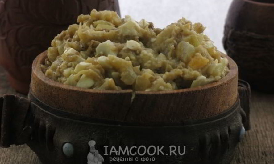 Рецепт икры из печеных баклажанов