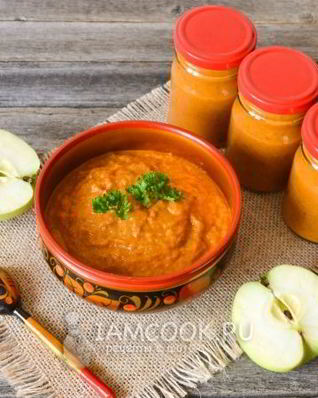 Кабачковая икра с яблоками на зиму