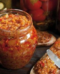 Овощная икра из баклажанов и перца