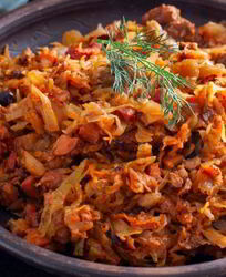 Овощная икра с капустой