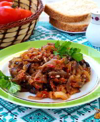 Жареная икра из баклажанов