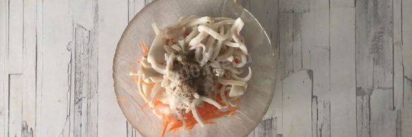 кальмары по-корейски с морковью маринованные