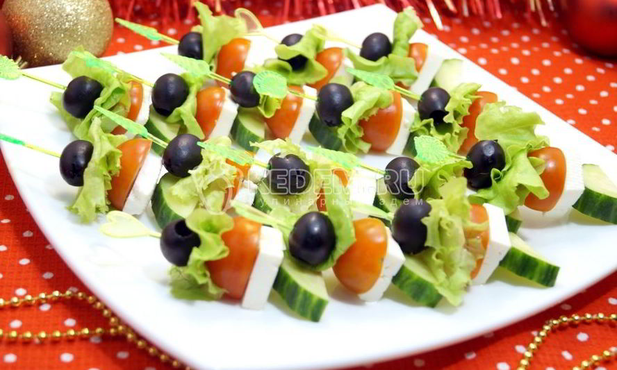 Рецепт канапе греческого