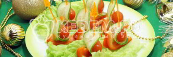 канапе на праздничный стол кораблики