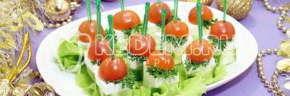 овощное канапе с сыром фета
