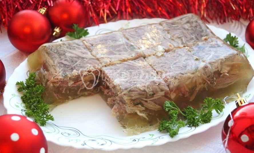 Рецепт холодца из свиной рульки
