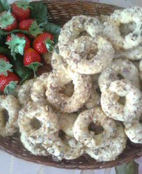 Лимонные бублики на вареных желтках