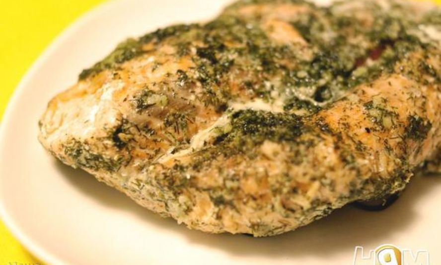 Рецепт лосося , маринованного с чесноком и укропом