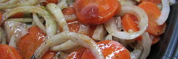 маринованная скумбрия с овощами