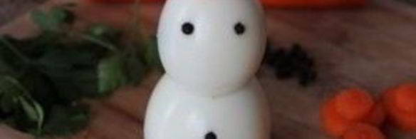 новогодняя закуска снеговик