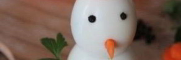 новогодняя закуска снеговик