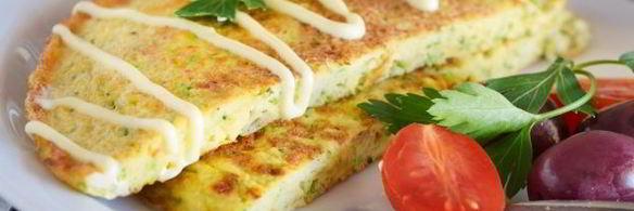 французский омлет с кабачками