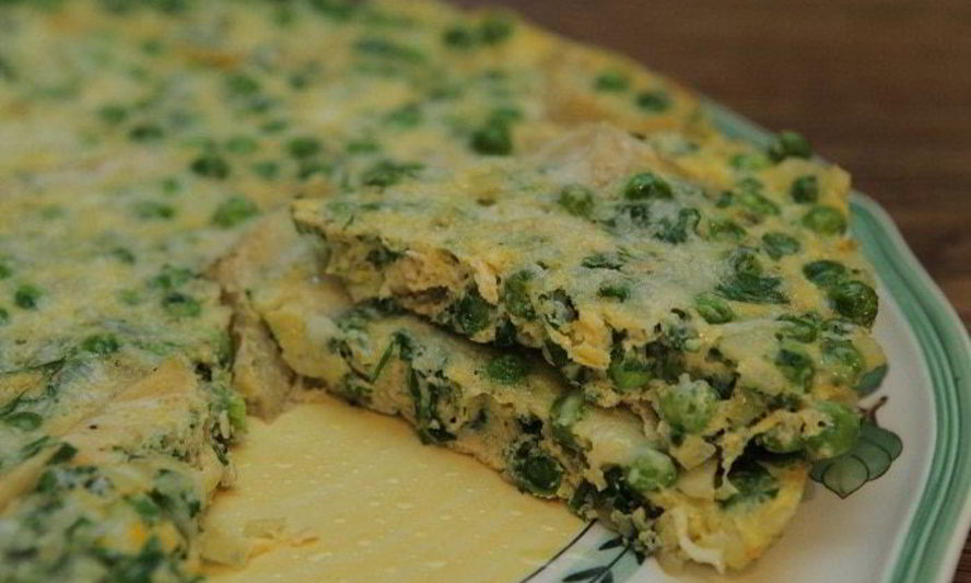 Рецепт фриттаты с артишоками и зеленым горошком