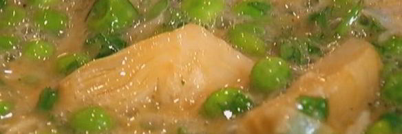 фриттата с артишоками и зеленым горошком