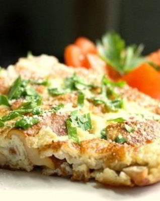 Фриттата с курицей