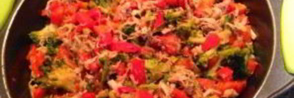 фриттата с курицей