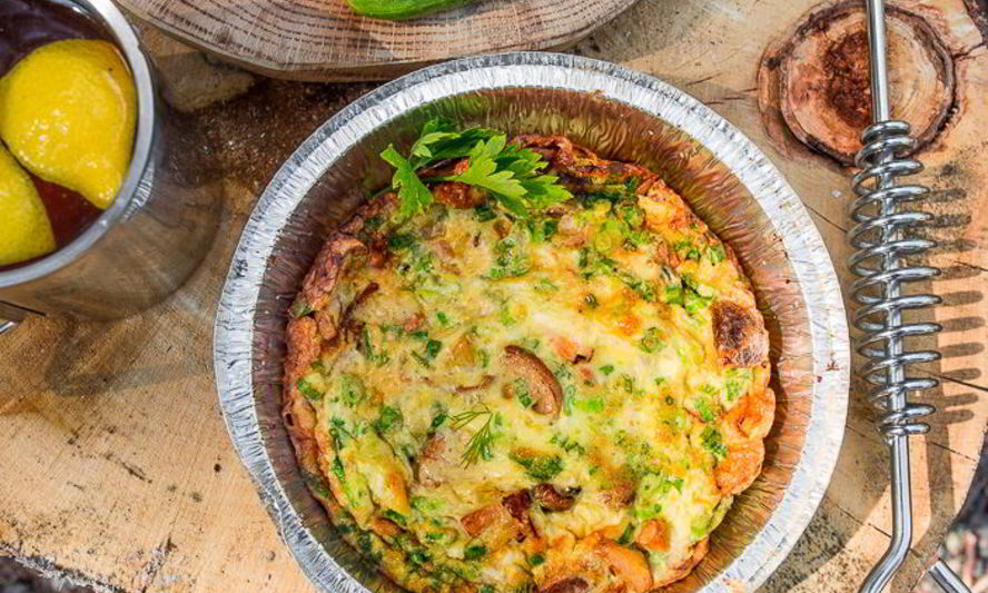 Рецепт фриттаты с лисичками на гриле