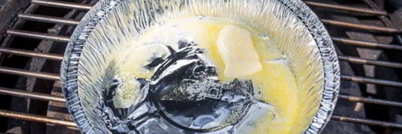 фриттата с лисичками на гриле