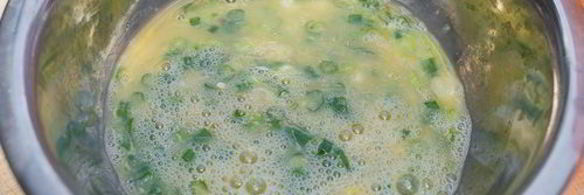 фриттата с лисичками на гриле