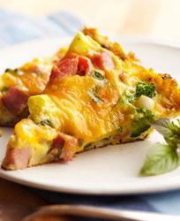 Фриттата с овощами и пармезаном