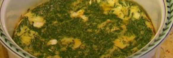 фриттата с семгой, укропом и сыром