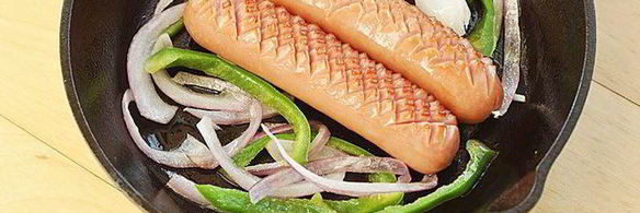 фриттата с сосисками и овощами