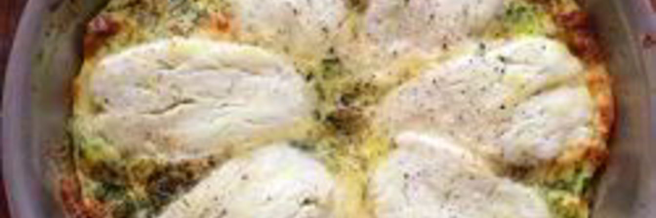 Фриттата с сыром и кабачком