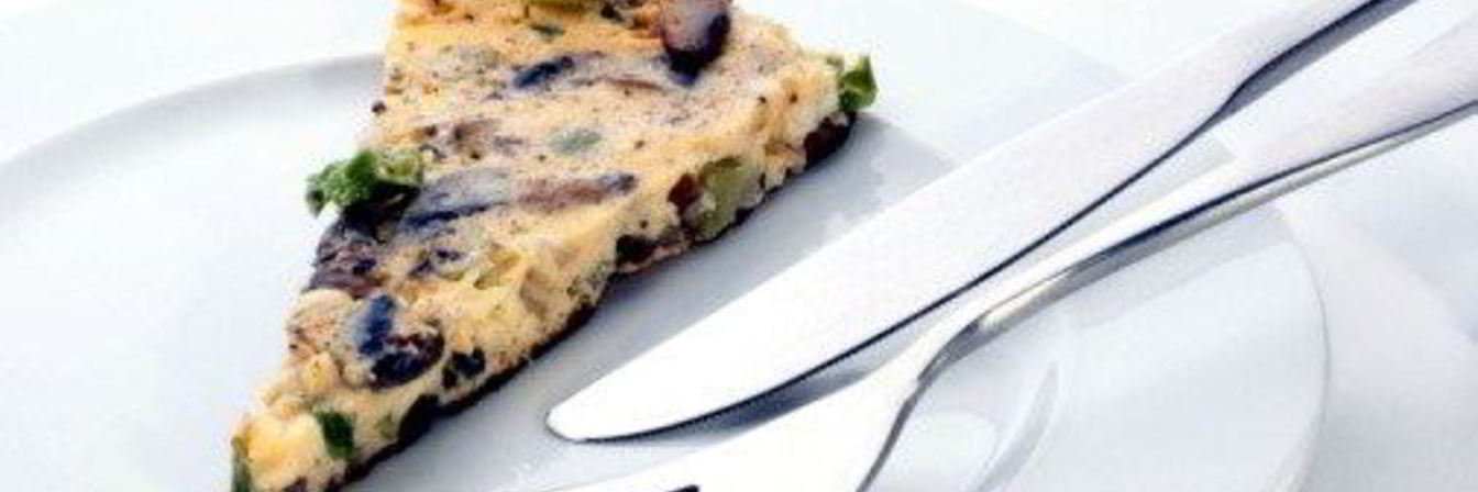 Грибной омлет с тимьяном и горгонзолой