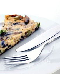 Грибной омлет с тимьяном и горгонзолой