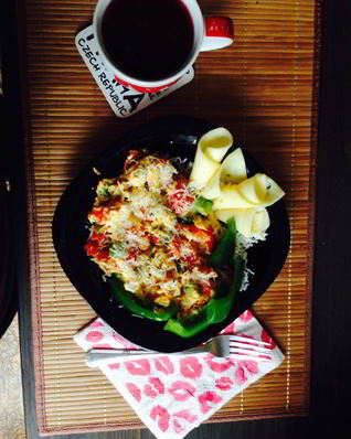 Испанский омлет с зеленым перцем