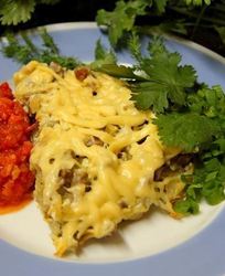 Кюкю из мясного фарша