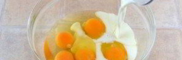 очень пышный омлет