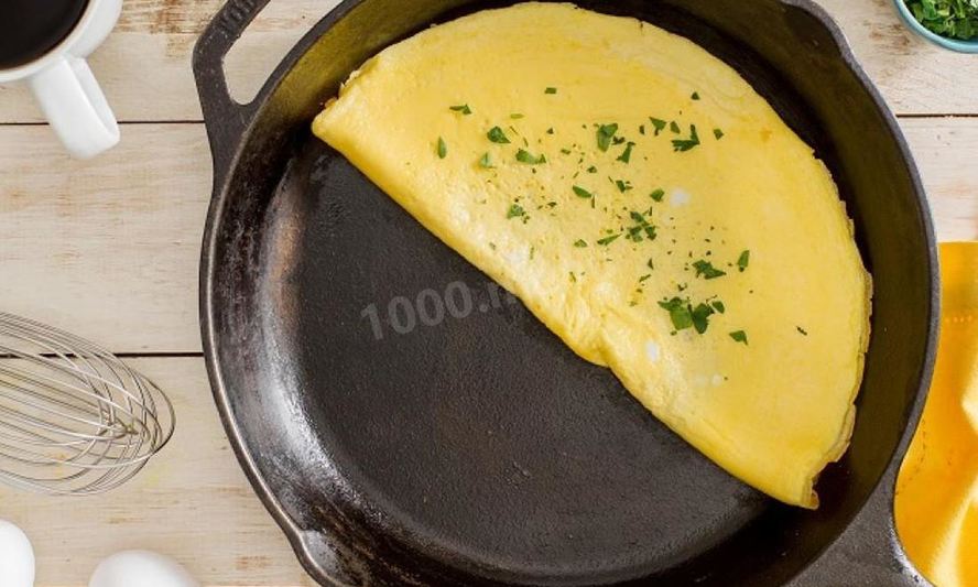 Рецепт омлета без молока