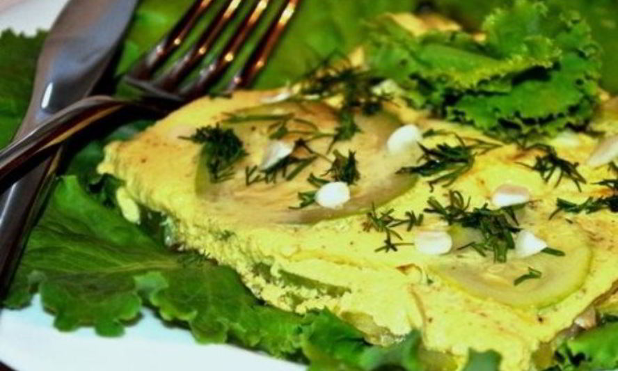 Рецепт омлета из кабачков на сковороде