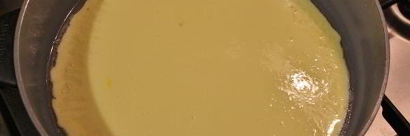 омлет камуфляж с морской капустой