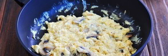 омлет на кефире на сковороде