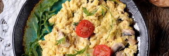 омлет на кефире на сковороде