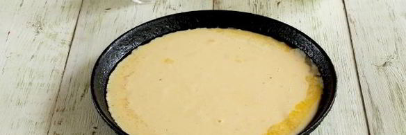 омлет на сметане на сковороде