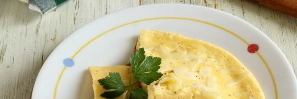 омлет на сметане на сковороде