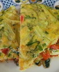 Омлет с болгарским перцем