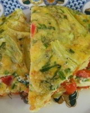 Омлет с болгарским перцем