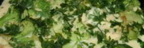 омлет с брокколи и помидорами