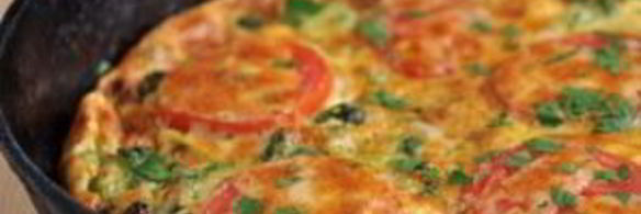 омлет с брокколи и помидорами