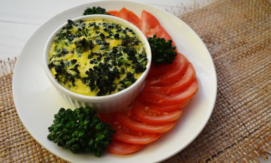 Рецепт омлета с брокколи в духовке